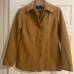 London Fog Womens Blazer Camel Color